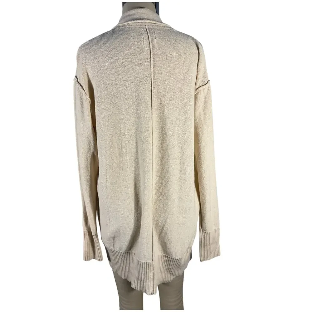 Free People Textured Natural Desert Sweater Blazer Size XS